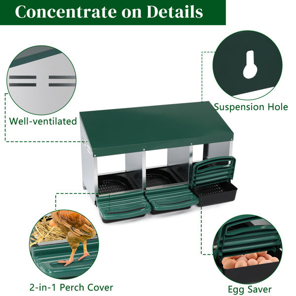 Crystal 3-compartment Chicken Feeding Trough