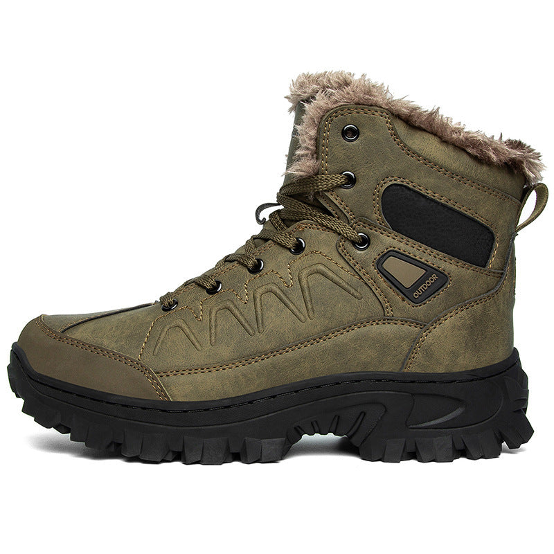 Crystal Men's Plus Size Warm  Shoes