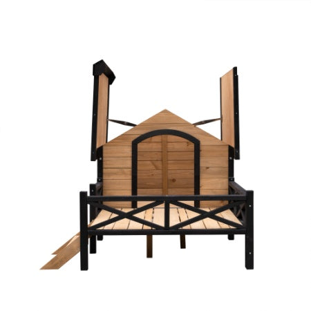Crystal  Cabin House Style Wooden Dog Kennel