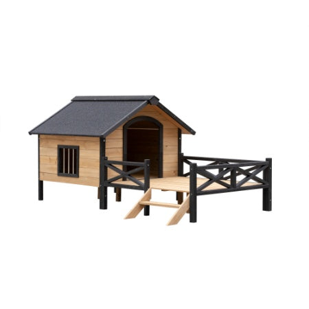 Crystal  Cabin House Style Wooden Dog Kennel