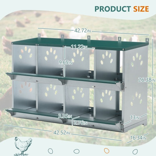 Crystal Chicken Nesting Boxes,