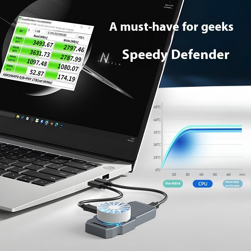 Crystal  Laptop Type C External Box