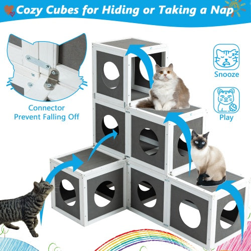 Crystal  Cat Cage Playpen With 2 Jumping Platforms