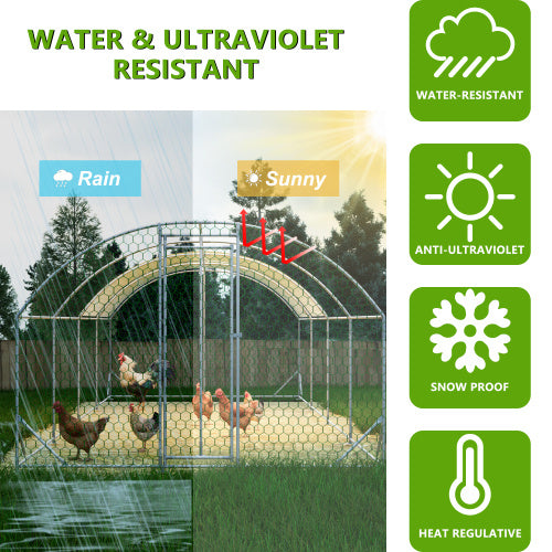 Crystal  Chicken Coop,Walk-in Poultry Cage,