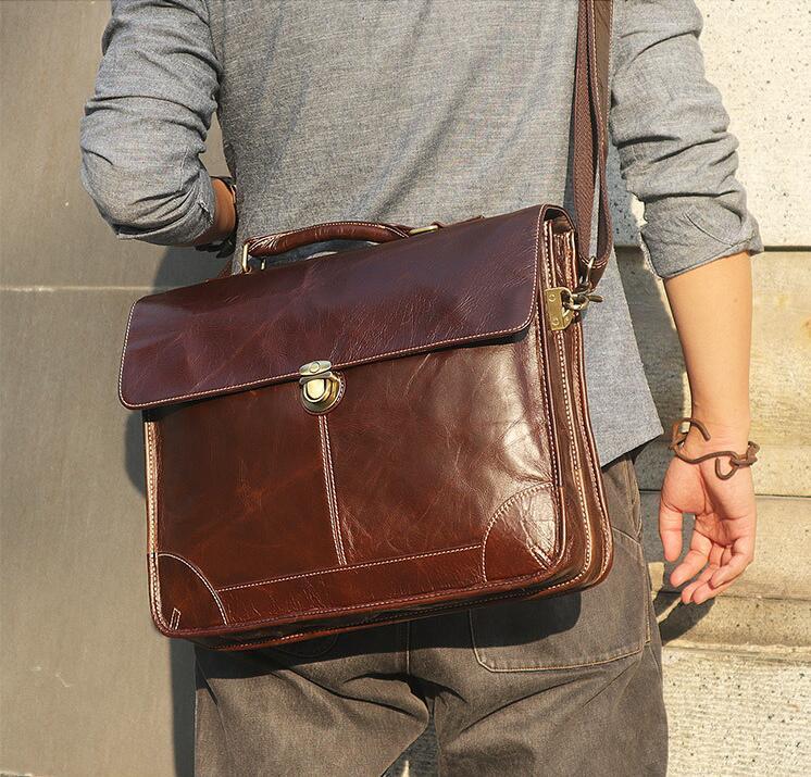 Crystal  Men's  Handbag