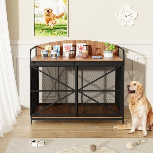 Crystal  Heavy Duty Large Dog Crate Furniture For Large Medium Dog