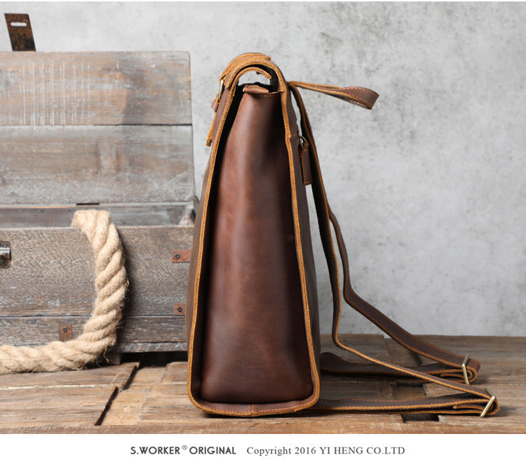 Crystal School Bag (Leather Retro Men)