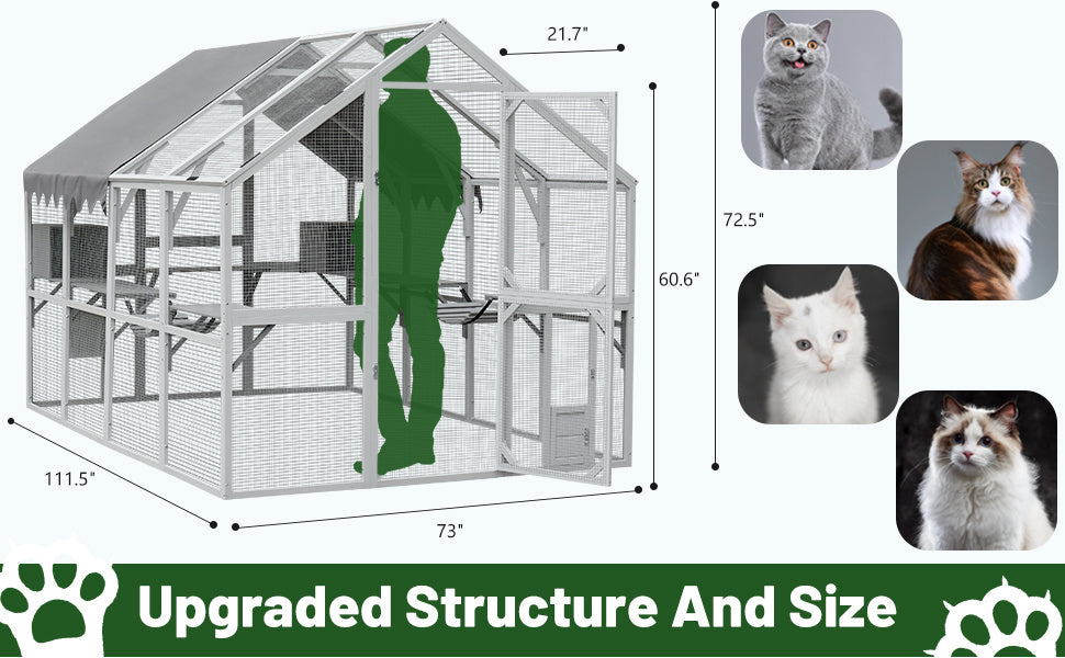 Crystal Outdoor Cat Room
