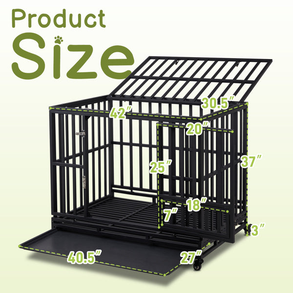 Crystal Square Tube Dog Cage