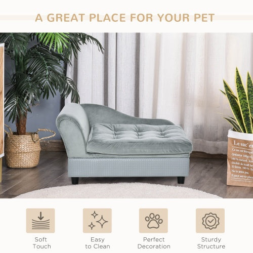 Crystal Luxury Small Dog Bed With Hidden Storage