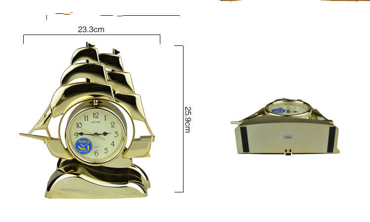 Crystal Sailboat Modeling Desk Clock