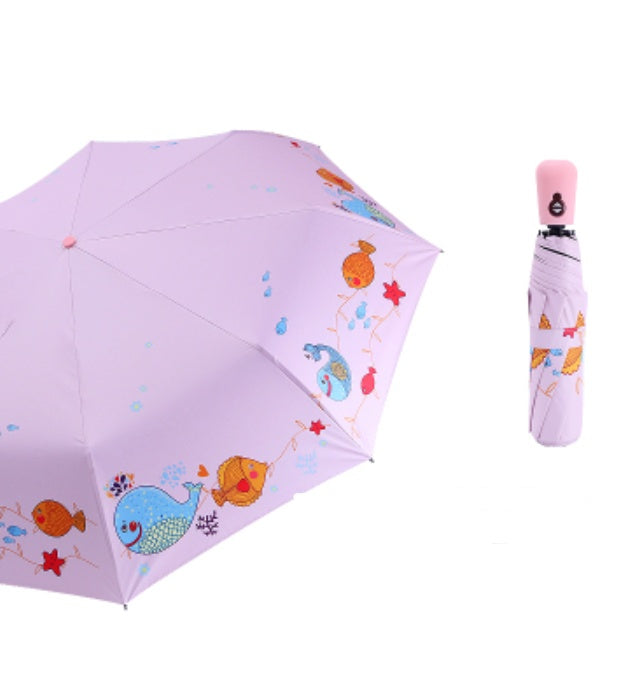 Crystal automatic children's umbrella