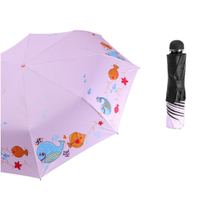 Crystal automatic children's umbrella