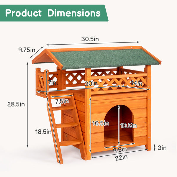 Crystal  Green Asphalt Roof, Cat House