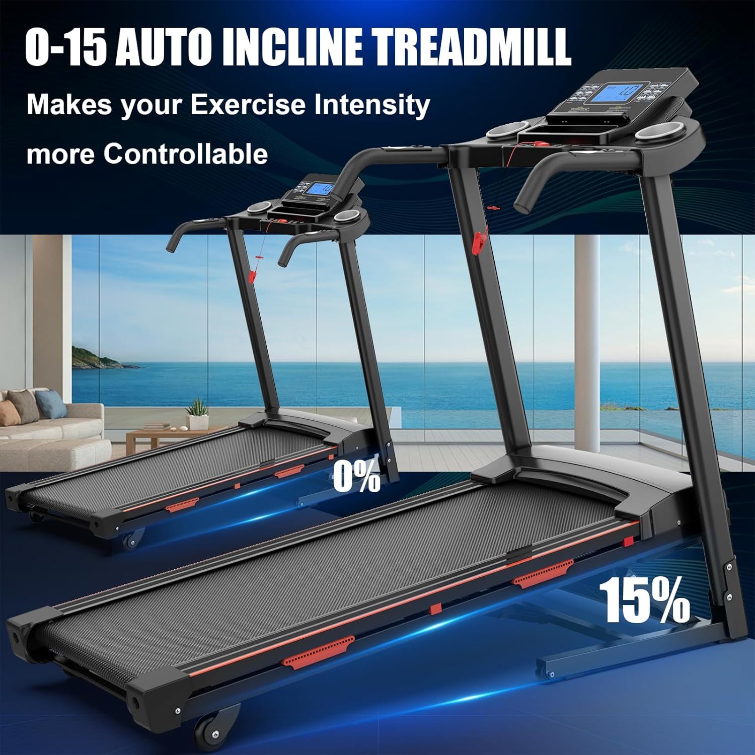 Crystal  Automatic Tilt Treadmill