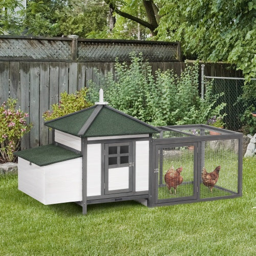 Crystal Wooden Chicken Coop With Nesting Boxes