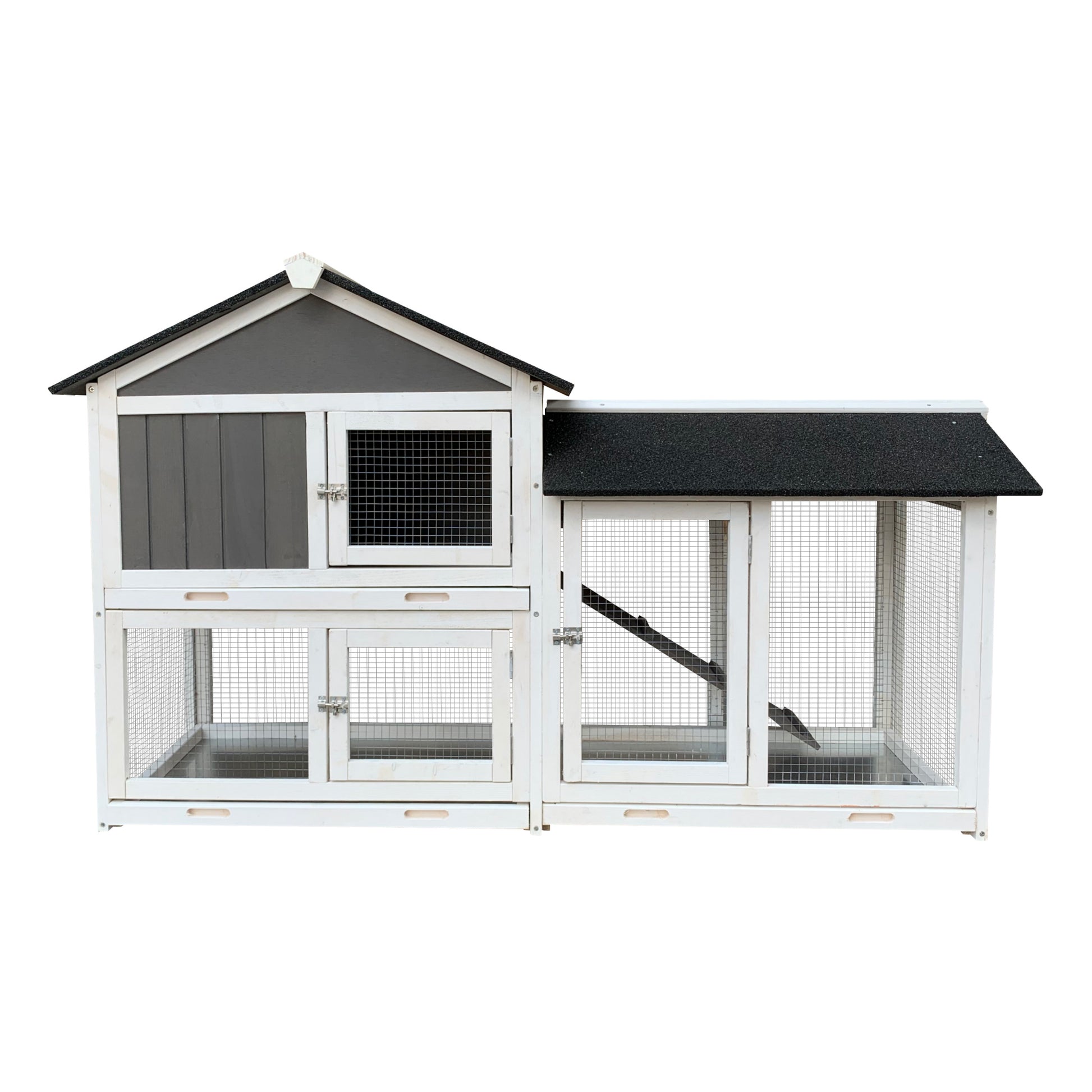 Crystal  Outdoor Rabbit Hutch With Walking Cage