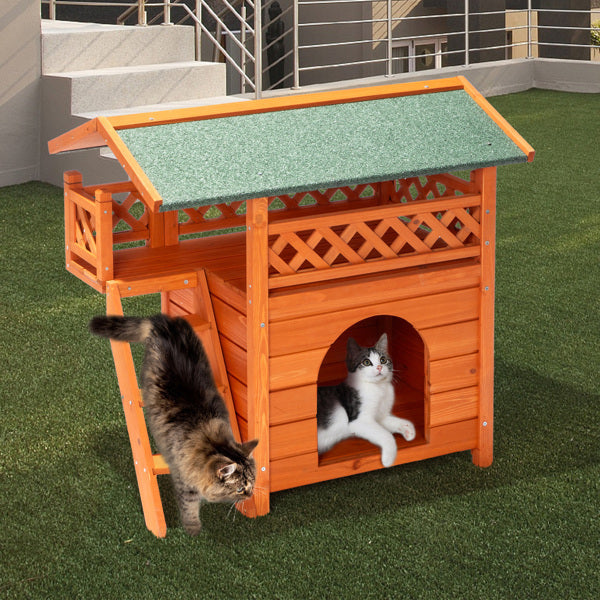 Crystal  Green Asphalt Roof, Cat House