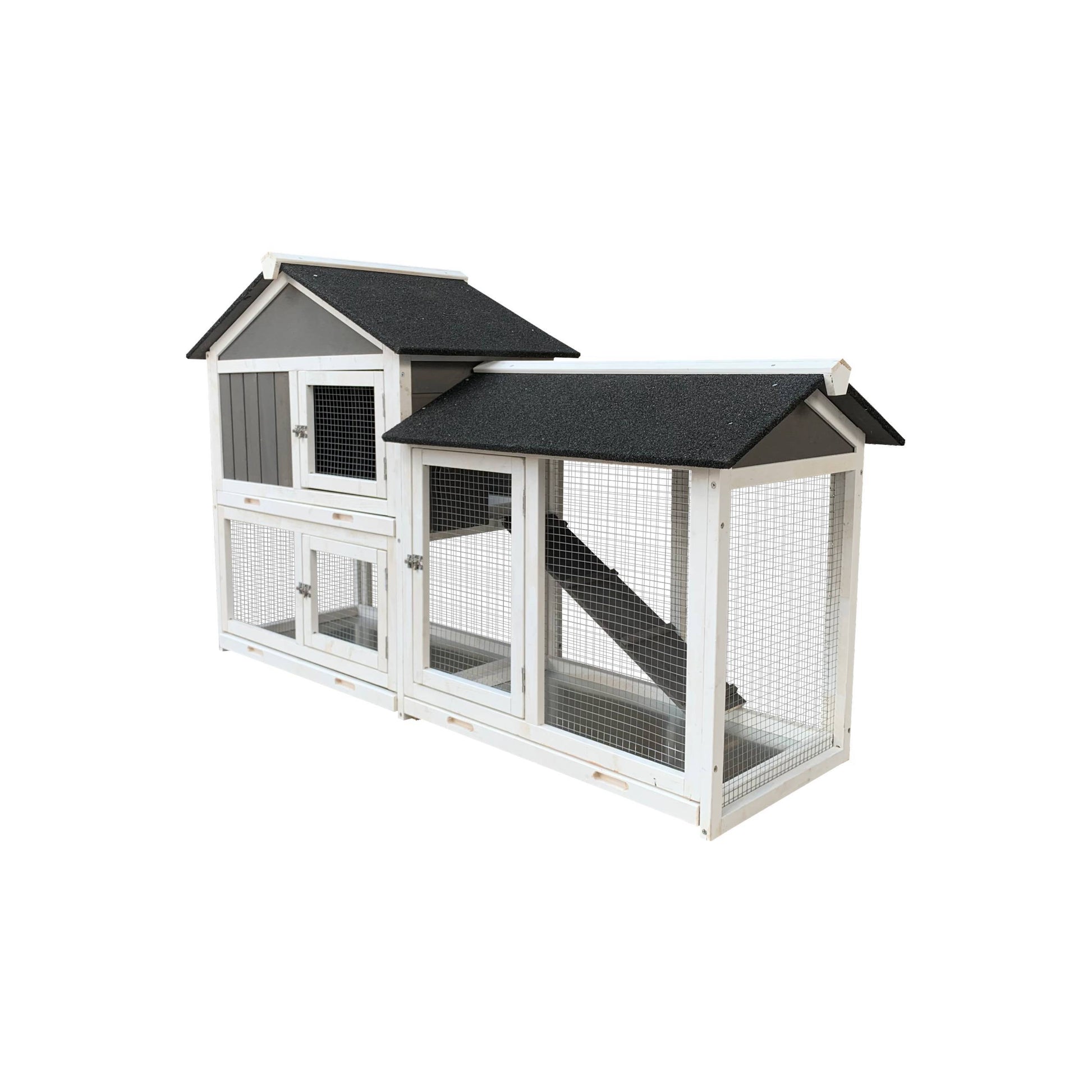 Crystal  Outdoor Rabbit Hutch With Running Cage