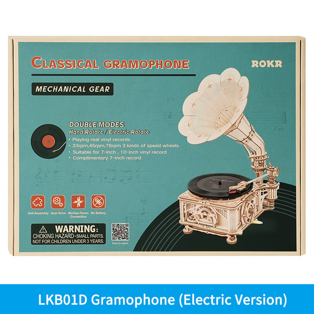 Crystal Gramophone Wooden Puzzle