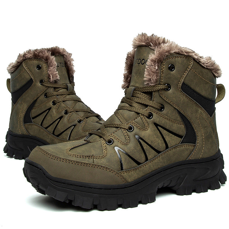 Crystal Men's Plus Size Warm  Shoes
