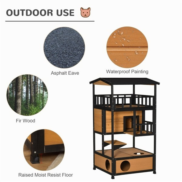 Crystal , Wooden Cat House