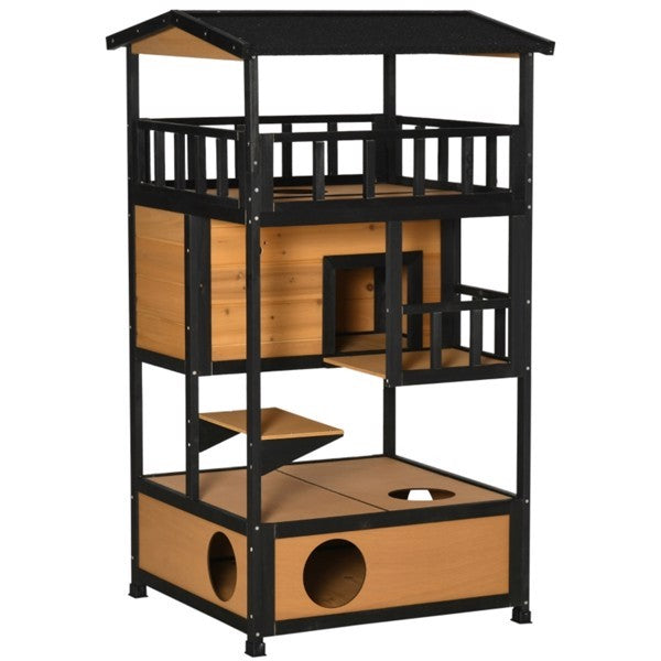 Crystal , Wooden Cat House