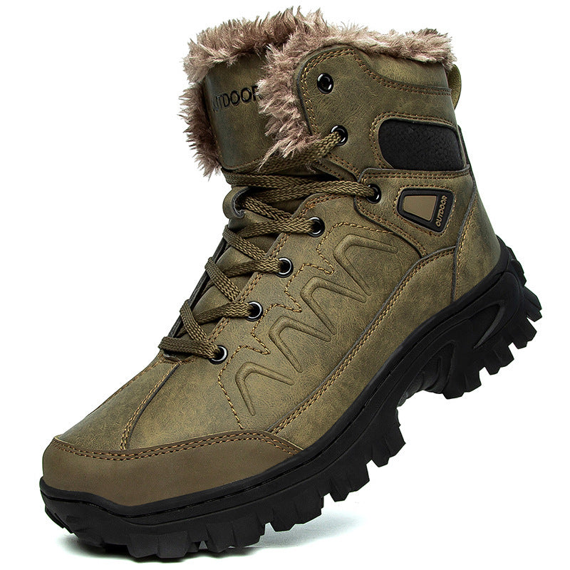 Crystal Men's Plus Size Warm  Shoes