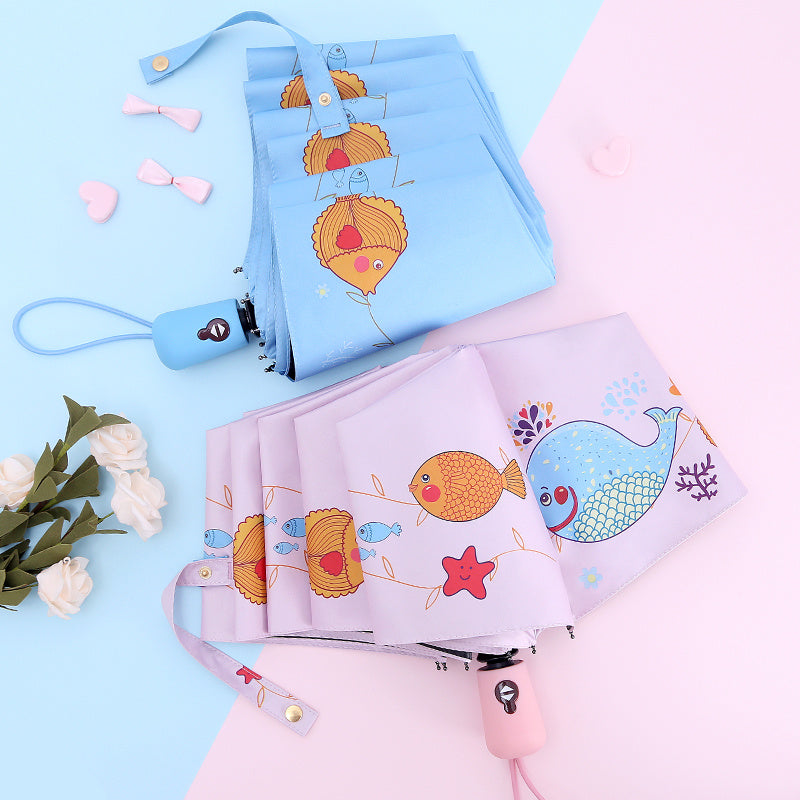 Crystal automatic children's umbrella