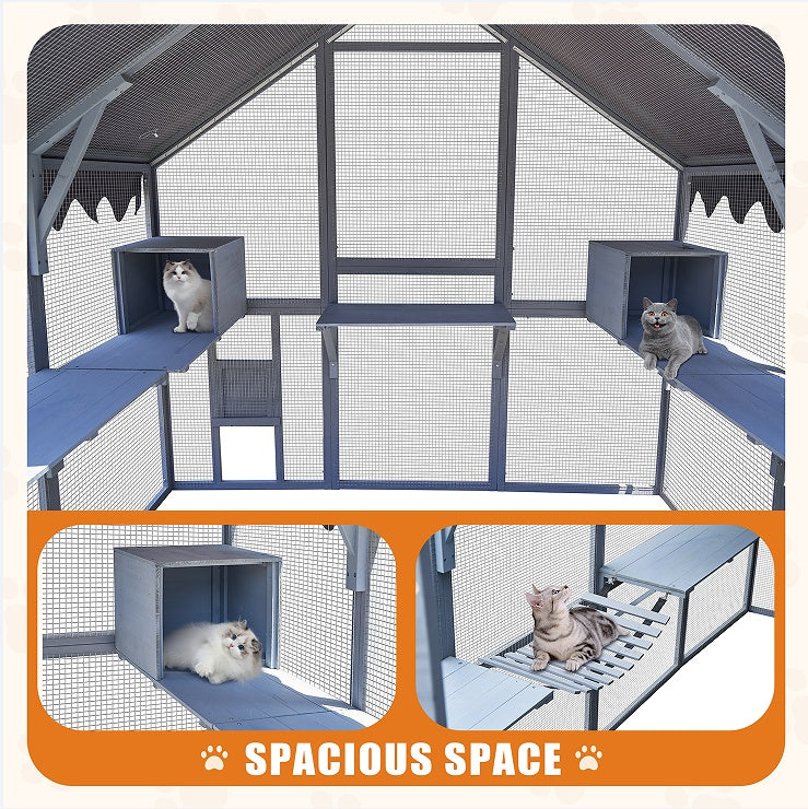 Crystal Outdoor Cat House
