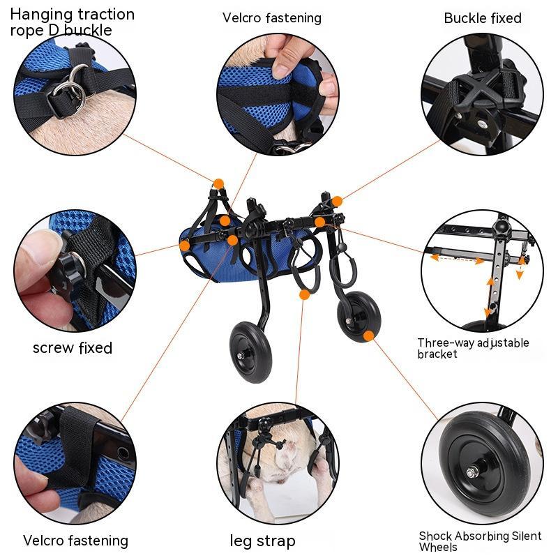 Crystal Pet Disabled Dog Wheelchair Scooter