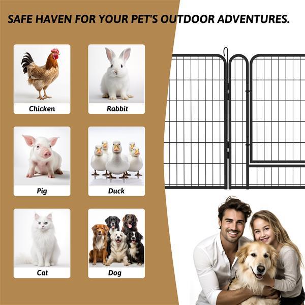 Crystal Heavy-duty Metal Pet Sports Fence