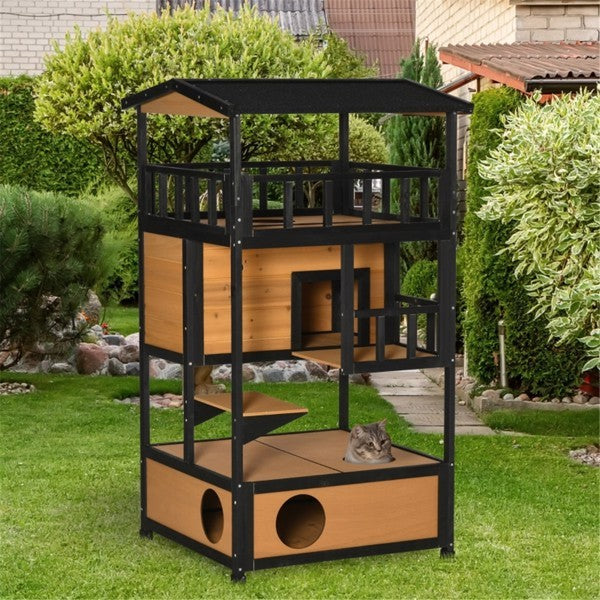 Crystal , Wooden Cat House