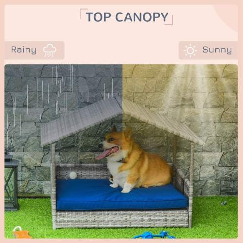 Crystal  Rattan Dog Bed