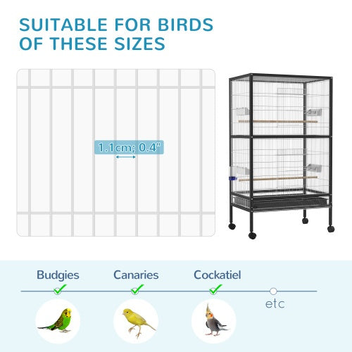Crystal  Bird Cage And Accessories