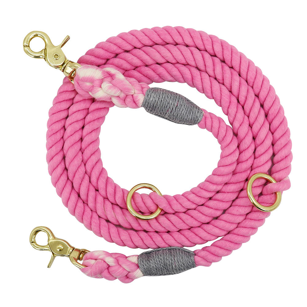 Crystal Gradient Color Dog Collars Accessories Leashes Rope