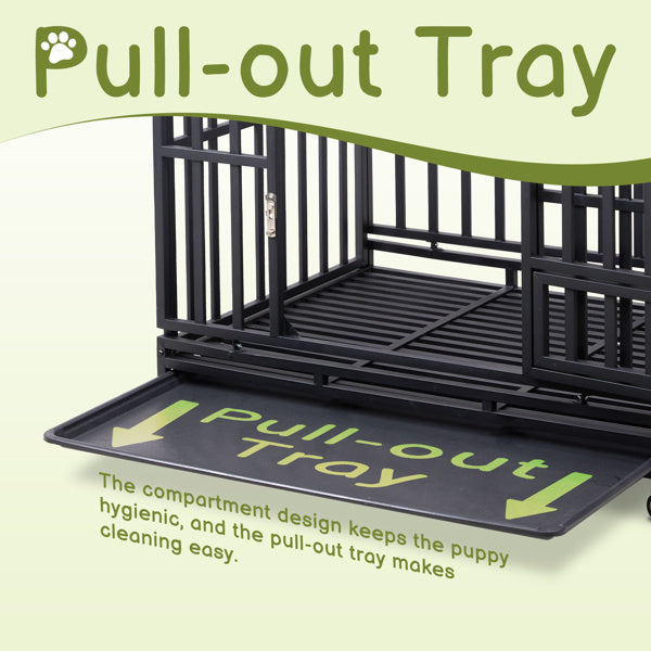 Crystal Square Tube Dog Cage