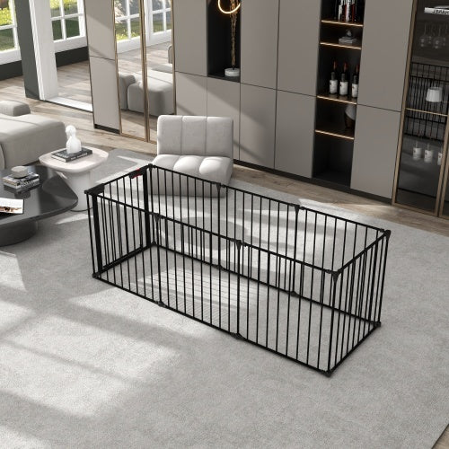 Crystal Safety Gate 8 Panels Play Yard