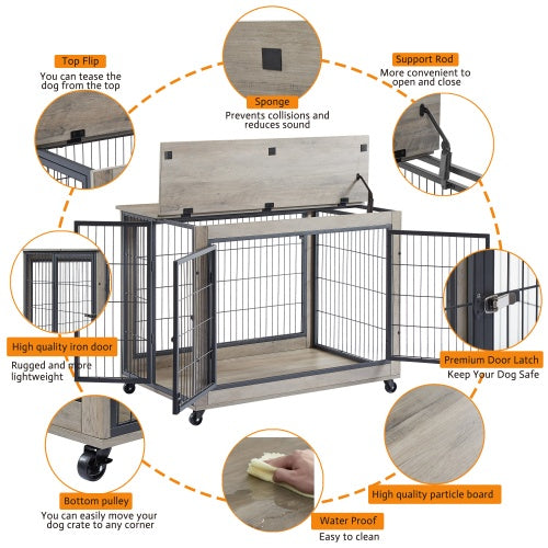 Crystal Dog Cage Side Table