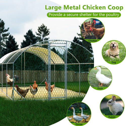 Crystal  Chicken Coop,Walk-in Poultry Cage,
