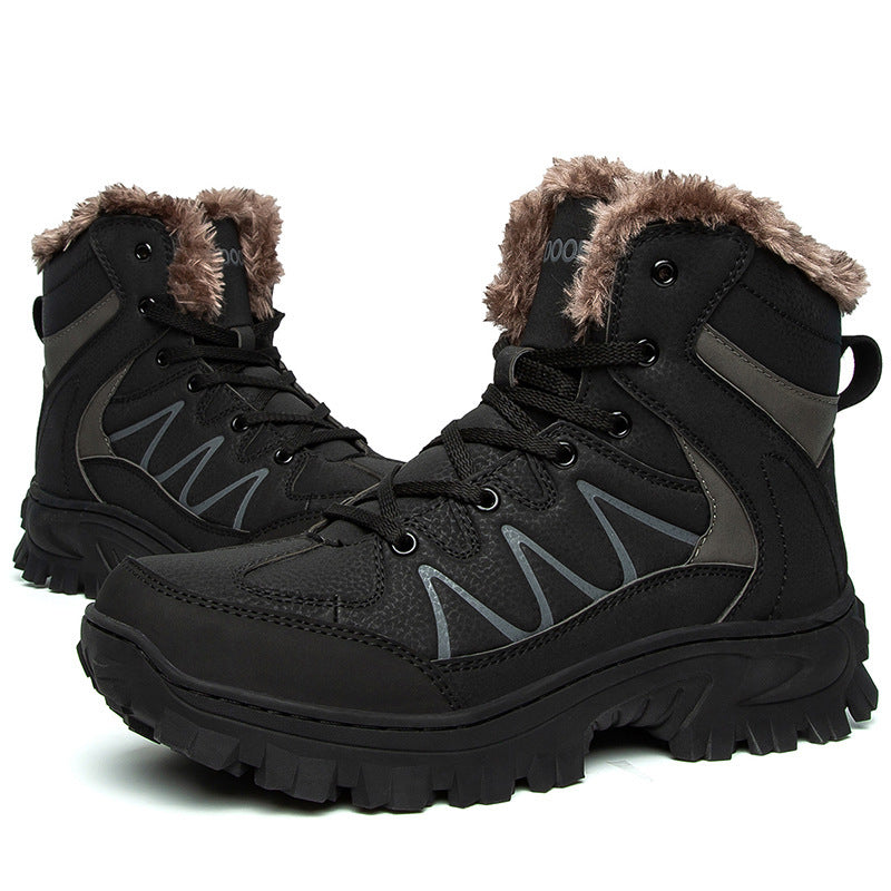Crystal Men's Plus Size Warm  Shoes