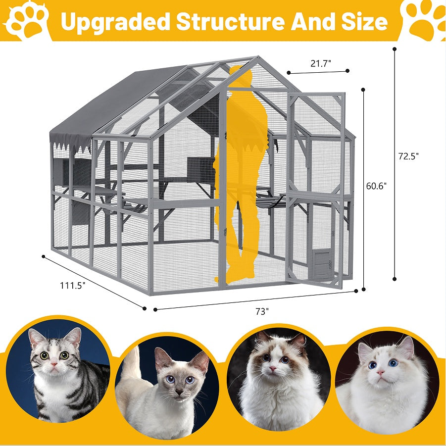 Crystal Outdoor Cat House