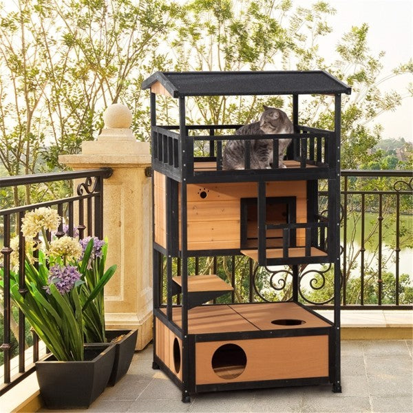 Crystal , Wooden Cat House