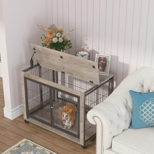 Crystal Dog Cage Side Table