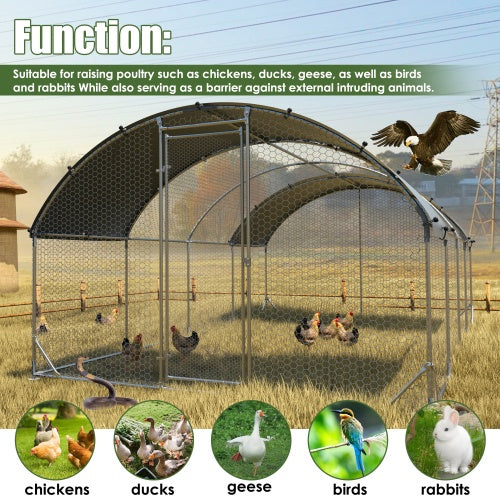 Large Metal Chicken Coop  Net Cage