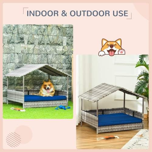 Crystal  Rattan Dog Bed