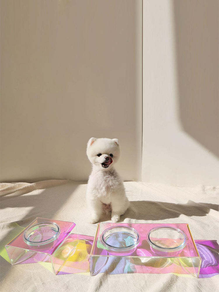 Crystal Food Basin Small Dog