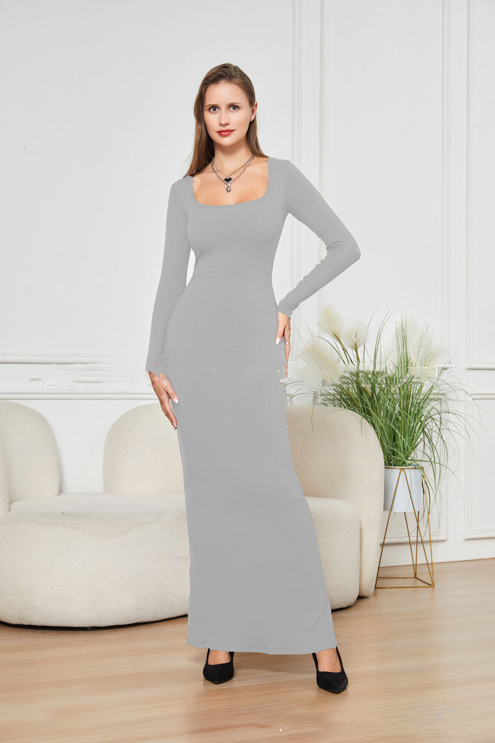 Two-in-one  Narrow Dress