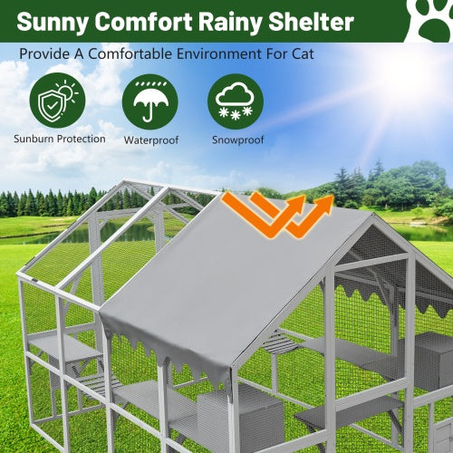 Crystal Outdoor Cat Room