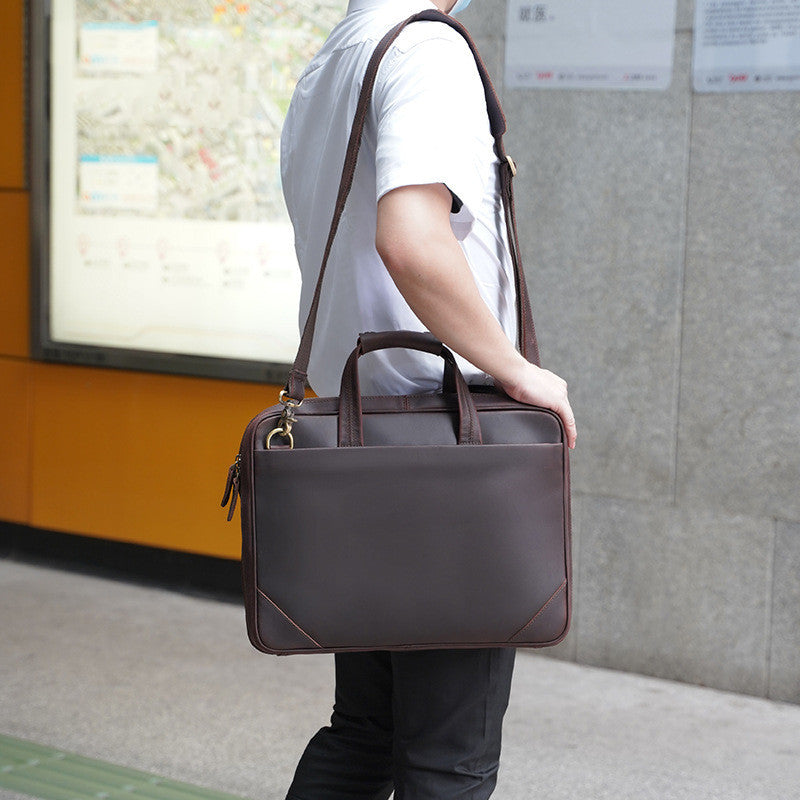 Crystal  Men's Ultra-thin Business Handbag